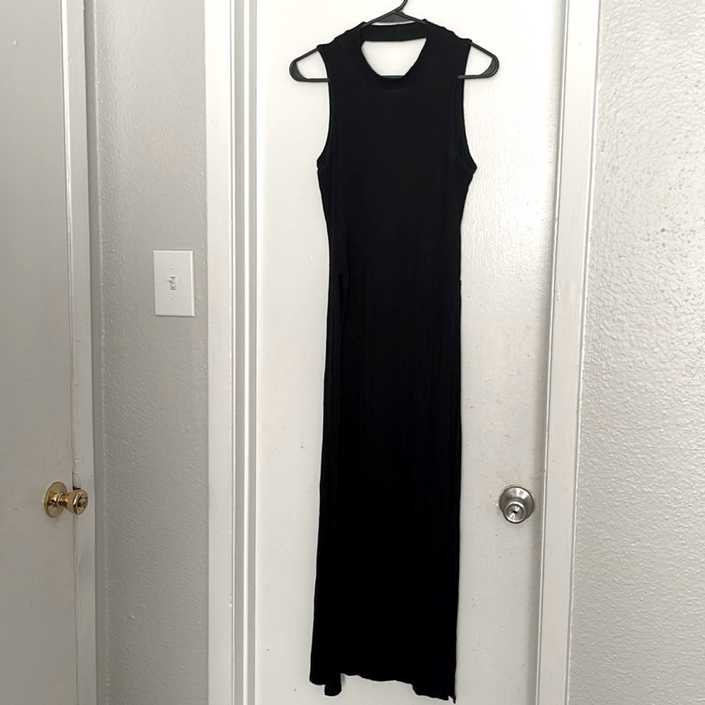 Charlotte Russe Black Open Back Shirt